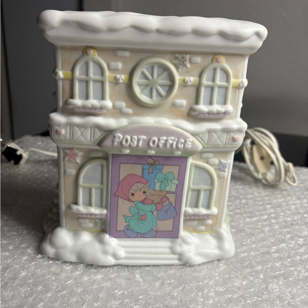 Precious Moments Home For The Holidays Lighted Post Office